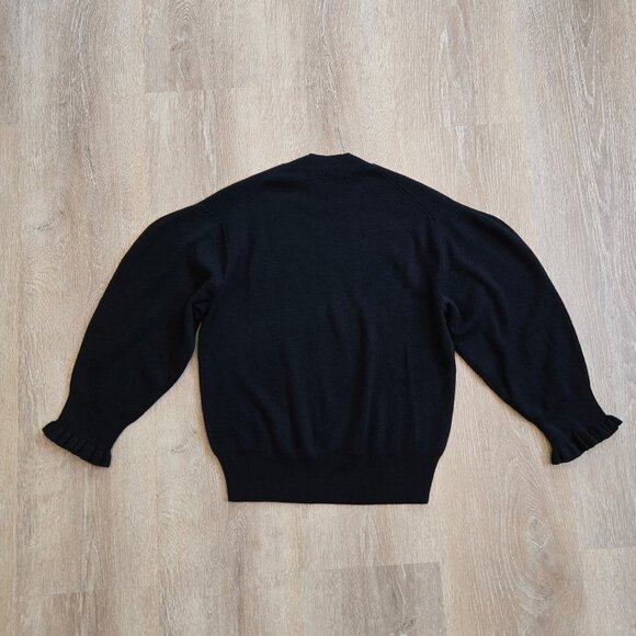 Madewell Merino Wool Ruffle Mockneck Sweater Size Small MSRP $118 New With Tags - Picture 10 of 17